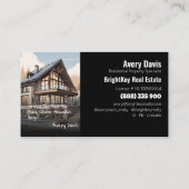 モダン両側実在財 名刺 (裏面)