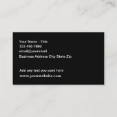 モダン両面車の名刺デザイン 名刺 (裏面)