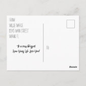 モダン中国の灯籠 ポストカード (裏面)