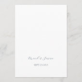 モダン中国の結婚座席表 プログラム (裏面)