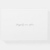 モダン中国のDouble Happiness結婚 Guest Book ゲストブック (裏面)