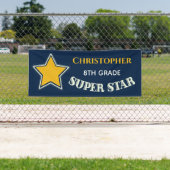 モダン中学卒業生すごい形 横断幕 (インサイチュ)