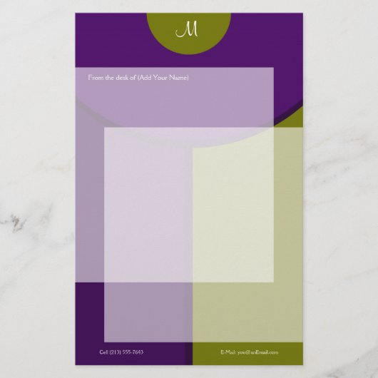 モダン二音 便箋 (正面)