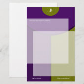 モダン二音 便箋 (正面/裏面)