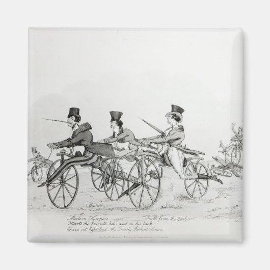 モダン五輪数， c.1820 マグネット (正面)