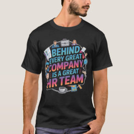 モダン人事チーム引用タイポグラフィーデザイン Tシャツ
