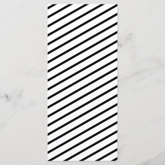 モダン任意の年30歳の誕生日パーティーメニューのスクリプト メニュー (裏面)