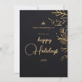 モダン企業のエレガントクリスマス シーズンカード (正面)