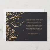 モダン企業のエレガントクリスマス シーズンカード (裏面)