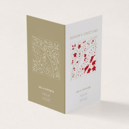 モダン企業のエレガントSeason Greetings Card