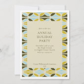 モダン企業のカラフル年休みパーティー 招待状 (正面)