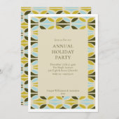 モダン企業のカラフル年休みパーティー 招待状 (正面/裏面)