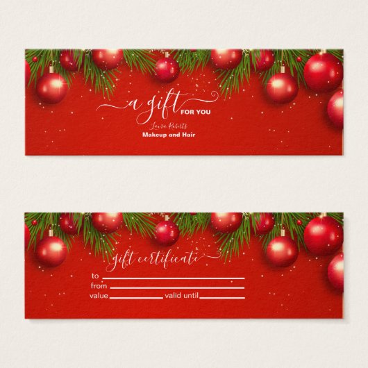 モダン企業のクリスマス (正面&裏面)