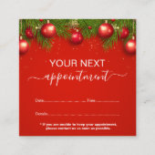 モダン企業のクリスマス 予約カード (正面)