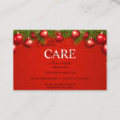 モダン企業のクリスマス 名刺 (裏面)