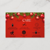モダン企業のクリスマス 名刺 (正面)