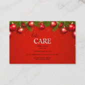 モダン企業のクリスマス 名刺 (裏面)