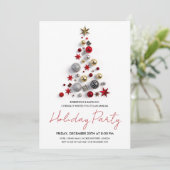 モダン企業のクリスマス 招待状 (スタンド正面)