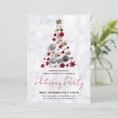 モダン企業のクリスマス 招待状 (スタンド正面)