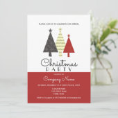 モダン企業のクリスマス 招待状 (スタンド正面)
