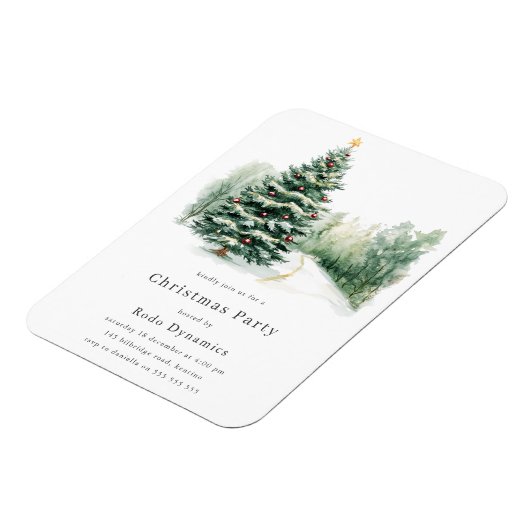 モダン企業のパーティの招待状 マグネット (左側)