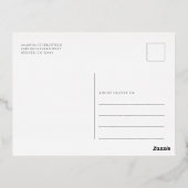 モダン企業のパーティー金ゴールド 箔シーズンポストカード (裏面)