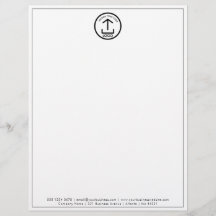 モダン企業のミニマルBusiness Logo Letterhead