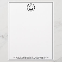 モダン企業のミニマルBusiness Logo Letterhead レターヘッド