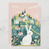 モダン企業の芸術的ハッピーイースター シーズンカード (正面/裏面)