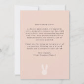 モダン企業の芸術的ハッピーイースター シーズンカード (裏面)