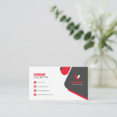 モダン企業の 名刺 (スタンド正面)