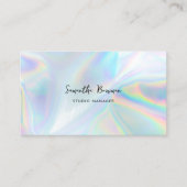 モダン企業のManager Script Holographic 名刺 (正面)