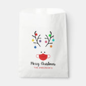 モダン休み仮面お洒落トナカイ フェイバーバッグ (正面)