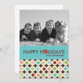 モダン休日の写真カード{5 x 7} シーズンカード (正面/裏面)