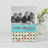 モダン休日の写真カード{5 x 7} シーズンカード (スタンド正面)