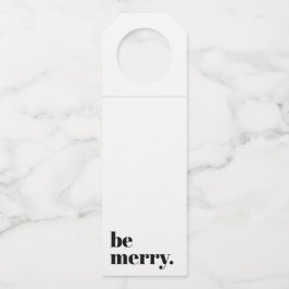 モダン休日ミニマリストメリー ボトルネックタグ