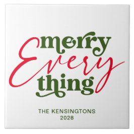 モダン休日ミニマルメリーリスト タイル