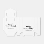 モダン休日ミニマルメリーリスト フェイバーボックス (折り畳みなし)