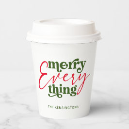 モダン休日ミニマルメリーリスト 紙コップ