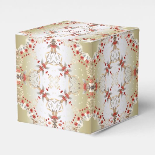 モダン休日花ギフトボックス フェイバーボックス (正面サイド)