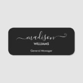 モダン会社員 名札 (正面)