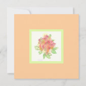 モダン伝統的結婚 招待状 (裏面)