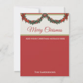 モダン伝統的Holiday Photoリース (裏面)