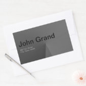 モダン住所 シール長方形ステッカー 長方形シール (封筒)