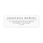 モダン住所 シール (正面)