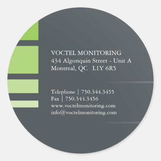 モダン住所 シール (正面)