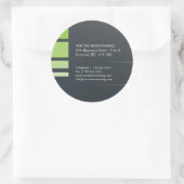 モダン住所 シール (バッグ)