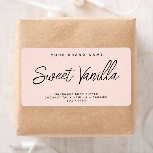 モダン体バシンプルタエレガント化粧品ラベル ラベル (インサイチュ)