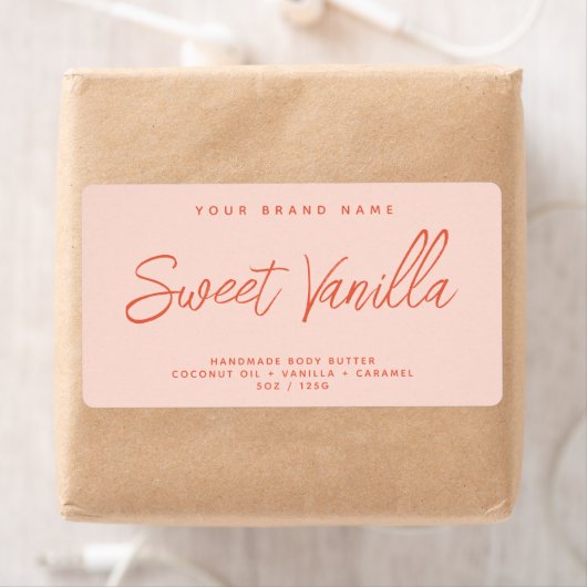 モダン体バシンプルタエレガント化粧品ラベル ラベル (インサイチュ)