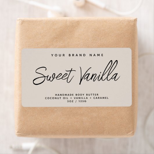 モダン体バシンプルタエレガント化粧料 ラベル (インサイチュ)